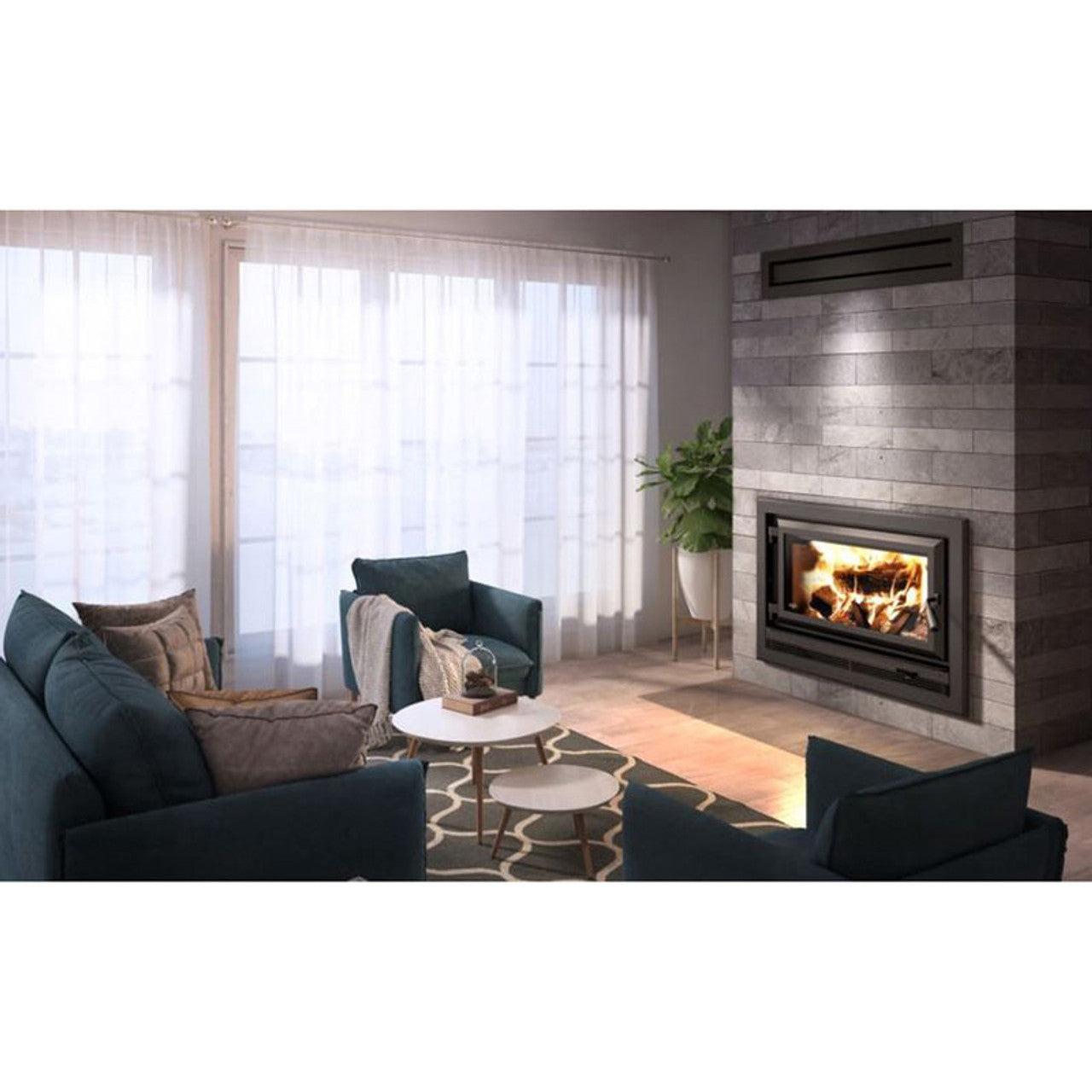 Ventis HE275CF ZC Large Single-Door Wood-Burning Fireplace VB00017