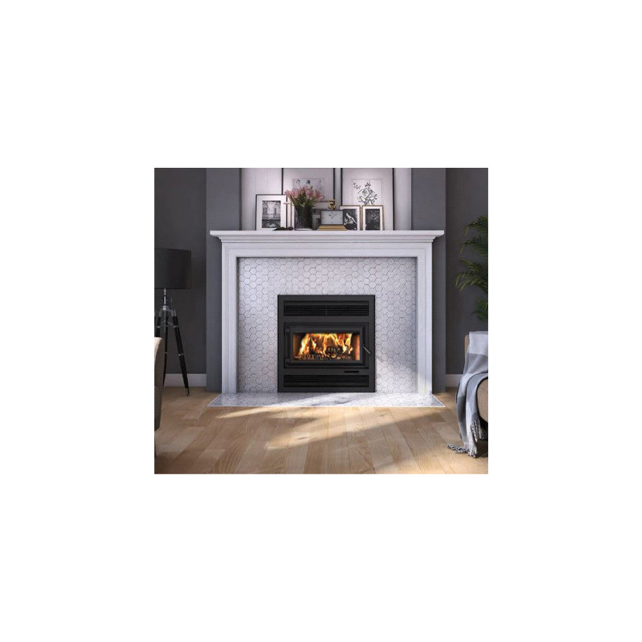Ventis HE250R ZC Large Sized Single Door Wood Burning Fireplace VB00015