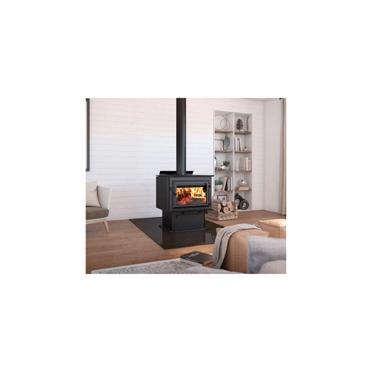 Ventis HES350 Extra Large Wood Stove on Pedestal VB00020