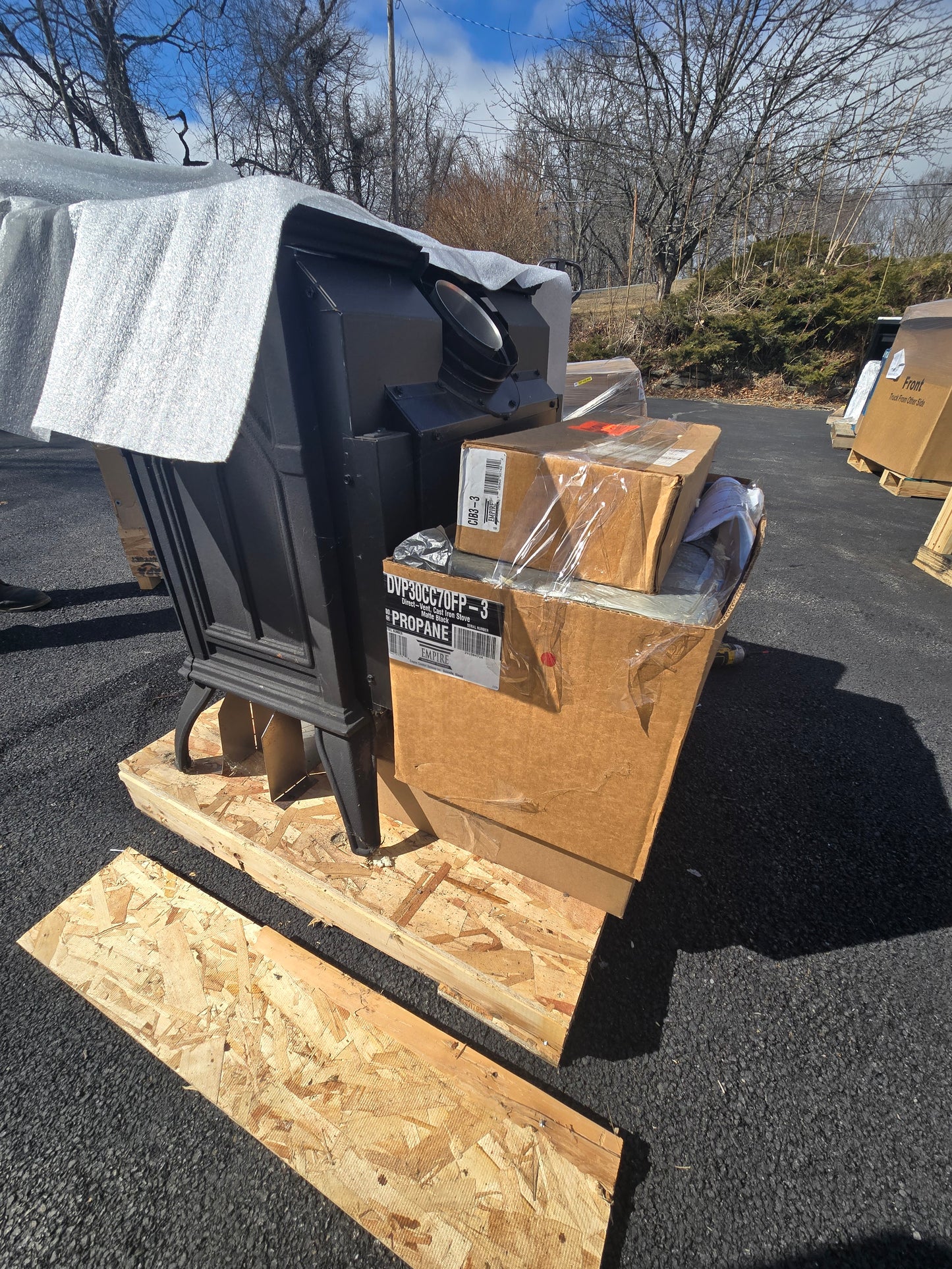 *Open Box Special* Empire Comfort Systems Medium Cast Iron Spirit Stove Direct-Vent DVP30CC70FP