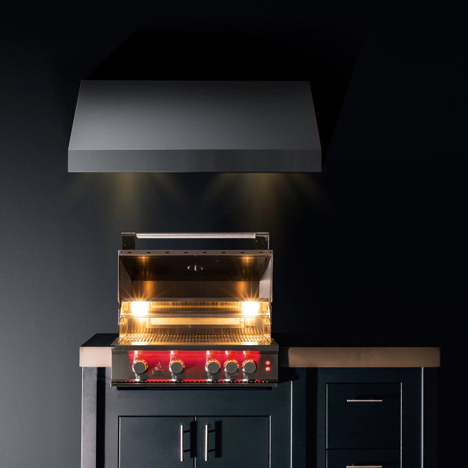 True Flame 32" Built in Stainless Steel Gas Grill w/ Lights TF32