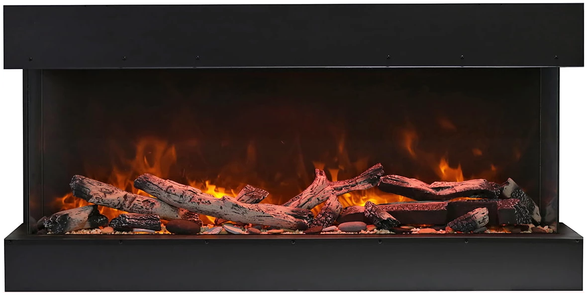 Amantii 72" 3 Sided Electric Fireplace 72-TRU-VIEW-XL