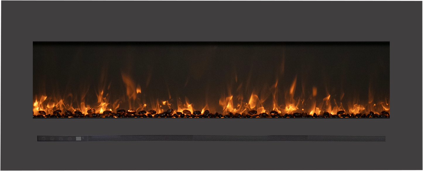 Amantii 72" Mount Electric Fireplace WM-FML-72-7823-STL