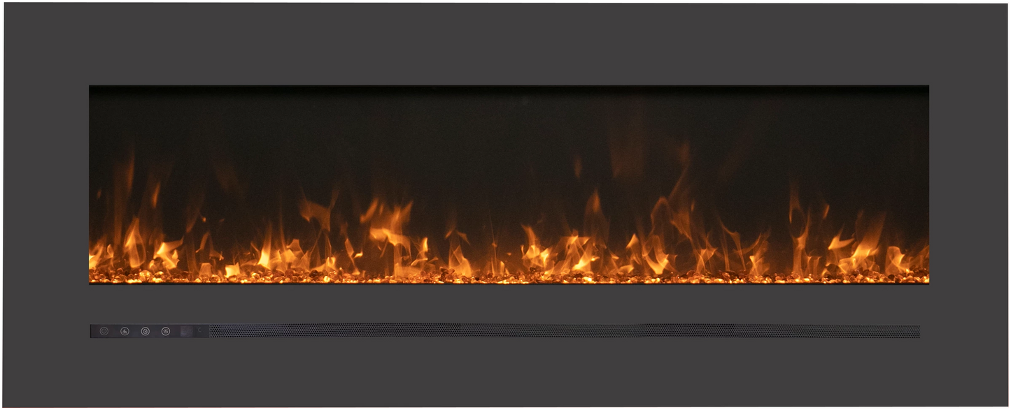 Amantii 60" Linear Electric Fireplace WM-FML-60-6623-STL