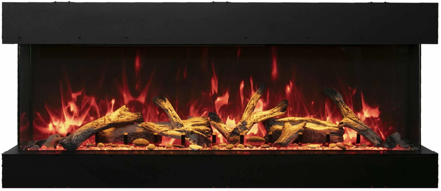 Amantii 40" 3 Sided Deep Electric Fireplace 40-TRU-VIEW-XL