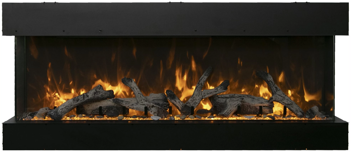 Amantii 72" 3 Sided Electric Fireplace 72-TRU-VIEW-XL