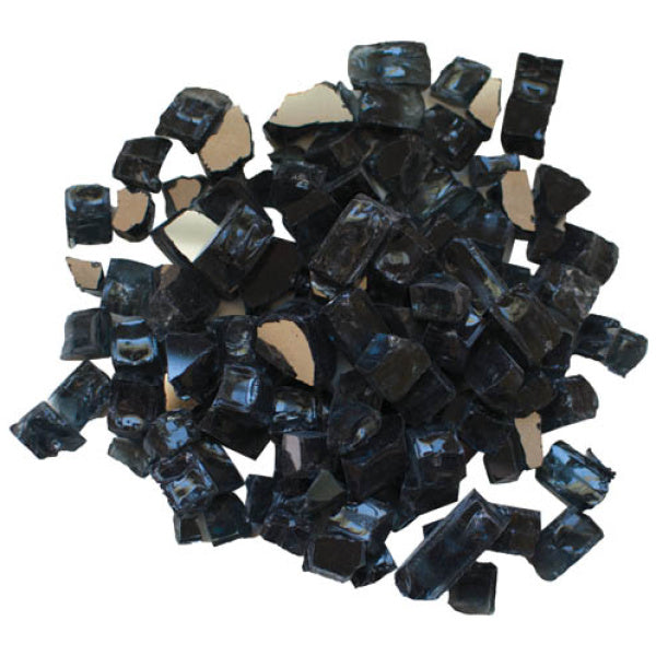 1/2" Charcoal Reflective Fireglass - 5lbs AMSF-GLASS-03