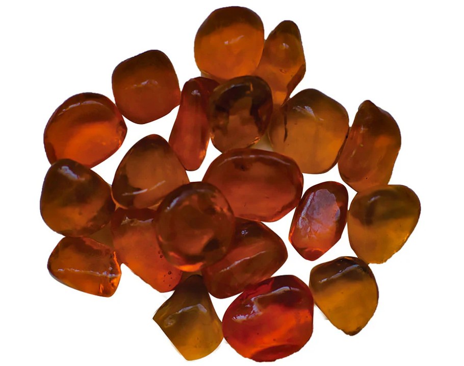 Orange Small Beads Fireglass - 5lbs AMSF-GLASS-10