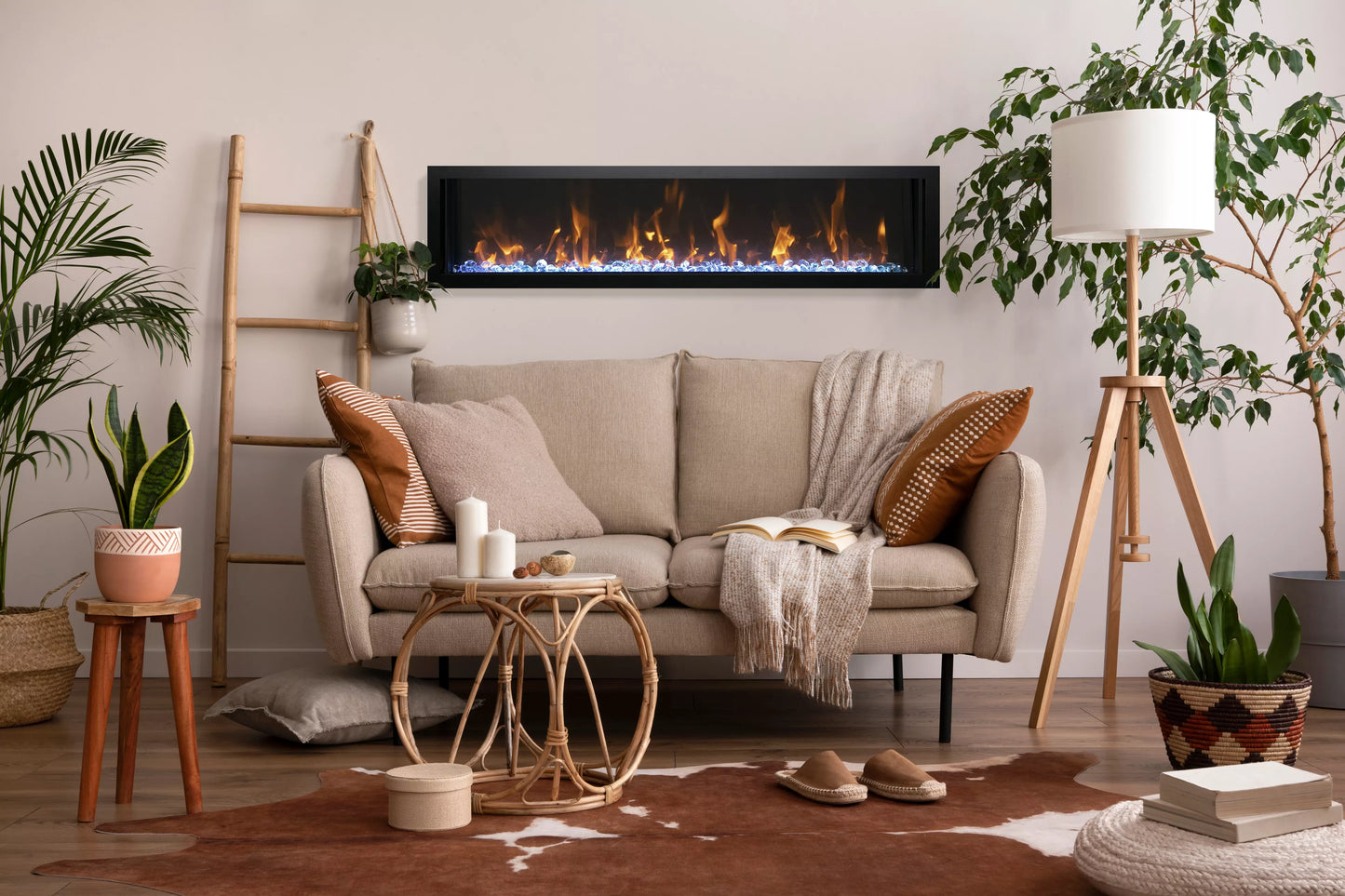 Amantii 60" Panorama Slim Electric Fireplace BI-60-SLIM-OD