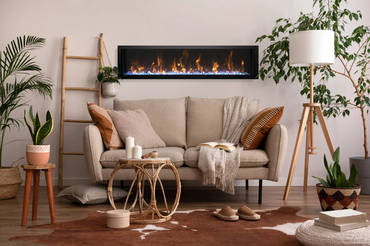 Amantii 60" Panorama Slim Electric Fireplace BI-60-SLIM-OD
