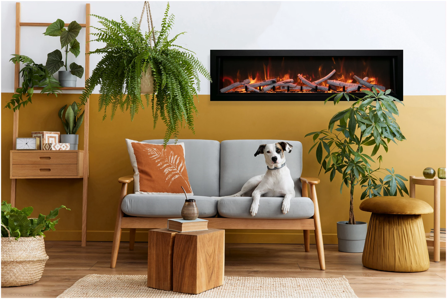 Amantii 50" Panorama Xtra Tall Electric Fireplace BI-50-DEEP-XT