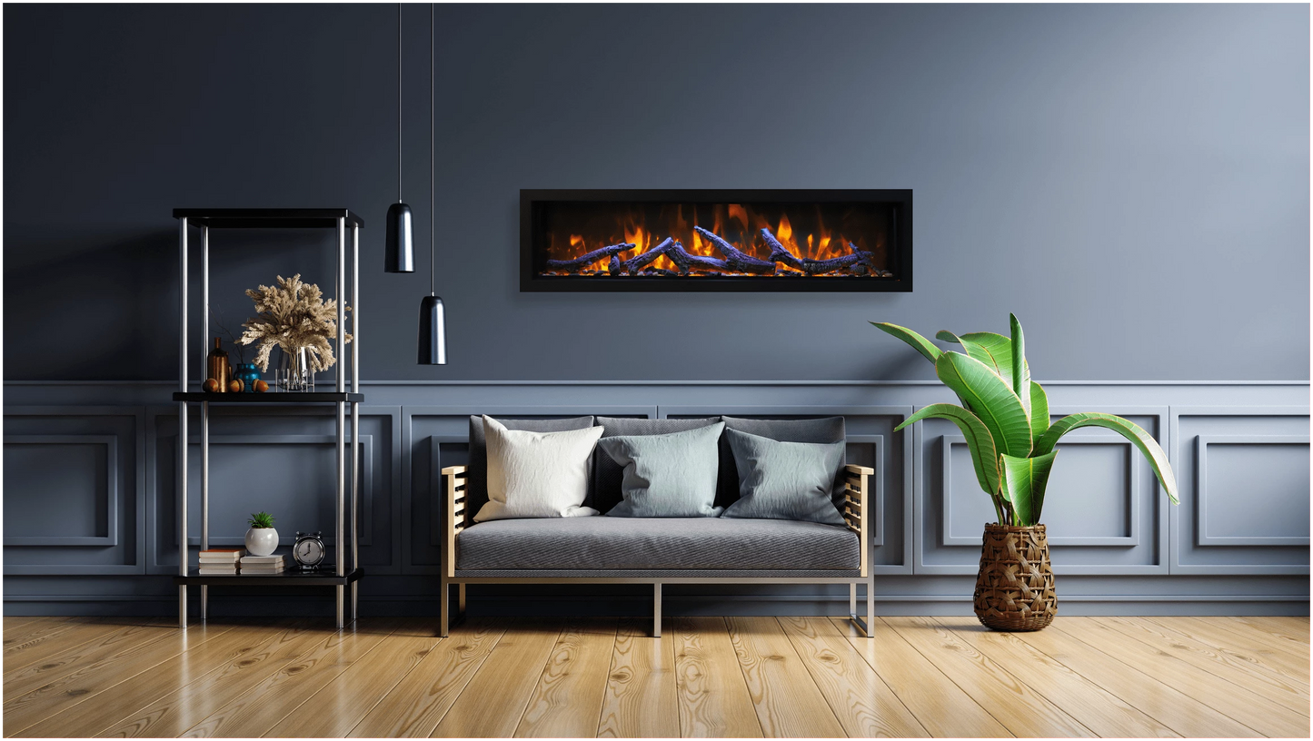 Amantii 50" Panorama Xtra Tall Electric Fireplace BI-50-DEEP-XT