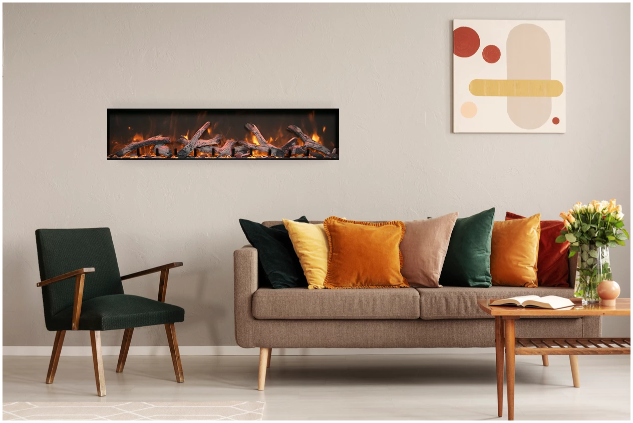 Amantii 50" Panorama Xtra Tall Electric Fireplace BI-50-DEEP-XT