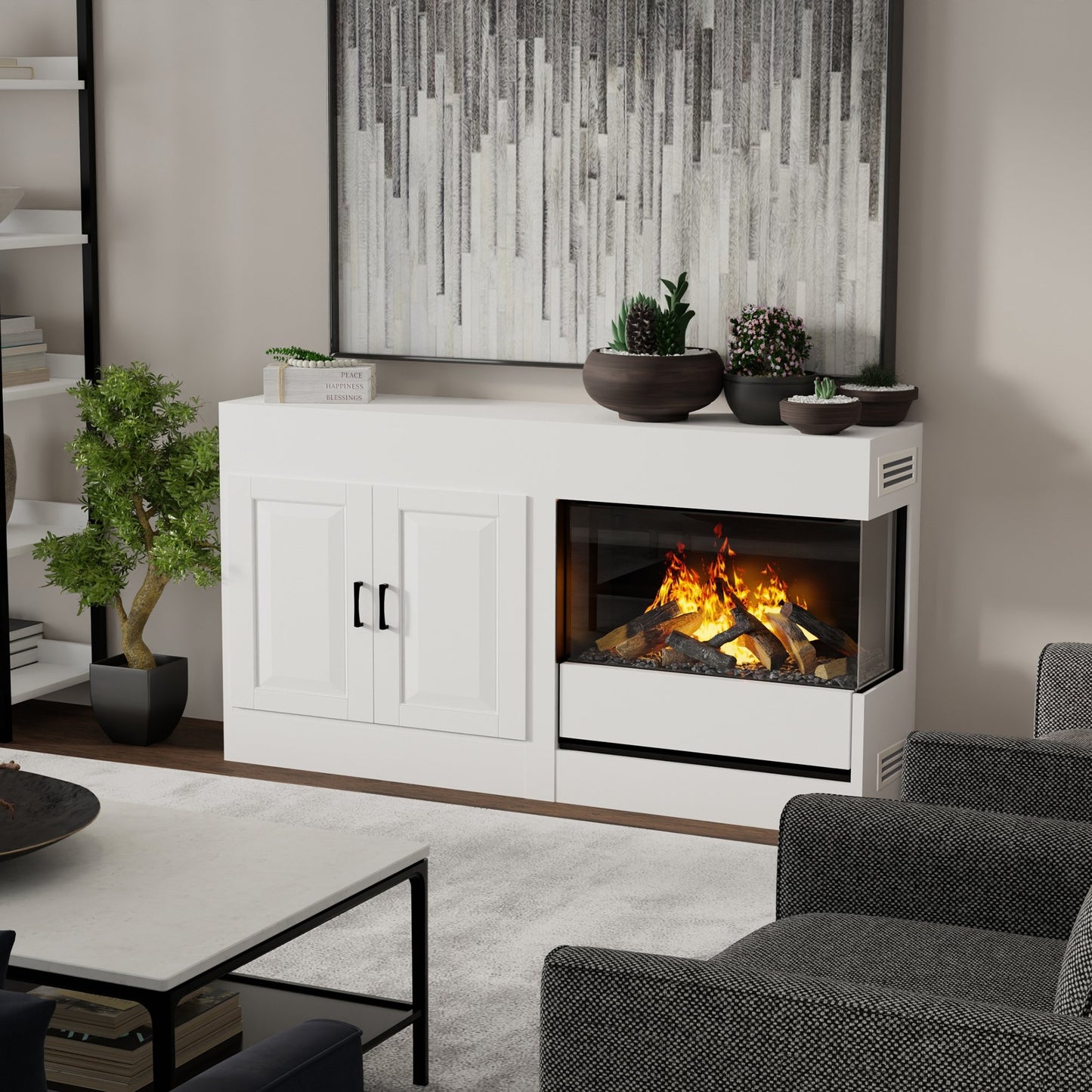 Dimplex 3STEP-RGB-AM Optimyst® Aura 30" Water Vapor Fireplace