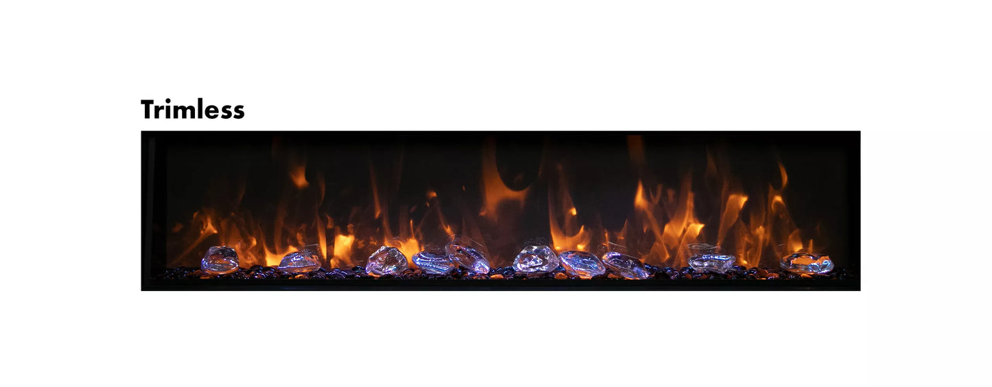 Amantii 72" Panorama Linear Electric Fireplace BI-72-DEEP-OD