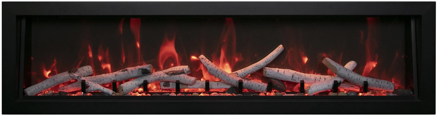 Amantii 88" Panorama Deep Linear Electric Fireplace BI-88-DEEP-OD