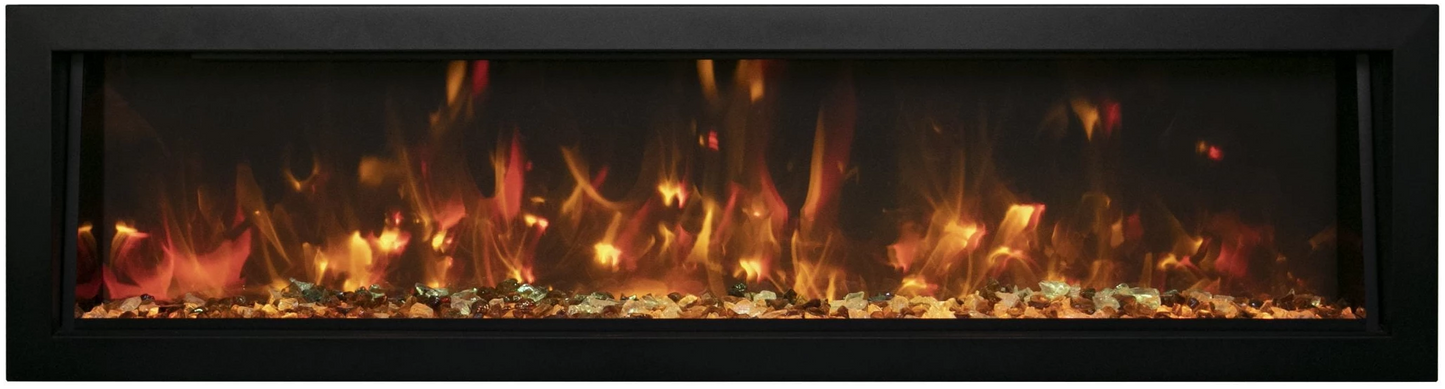 Amantii 88" Panorama Deep Linear Electric Fireplace BI-88-DEEP-OD