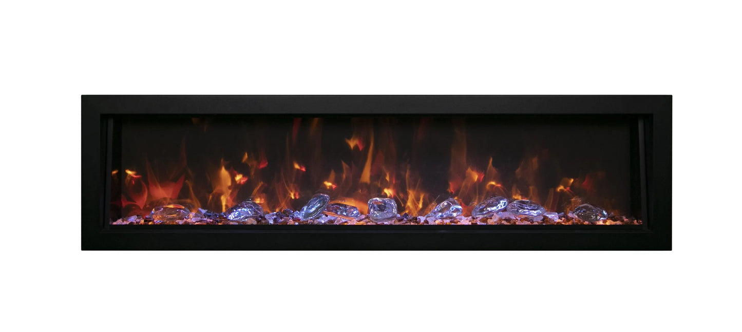Amantii 88" Panorama Deep Linear Electric Fireplace BI-88-DEEP-OD