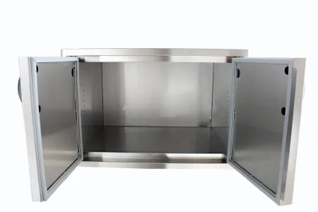 Blaze Stainless Steel Enclosed Dry Storage Cabinet with Shelf BLZ-DRY-STG2-SC