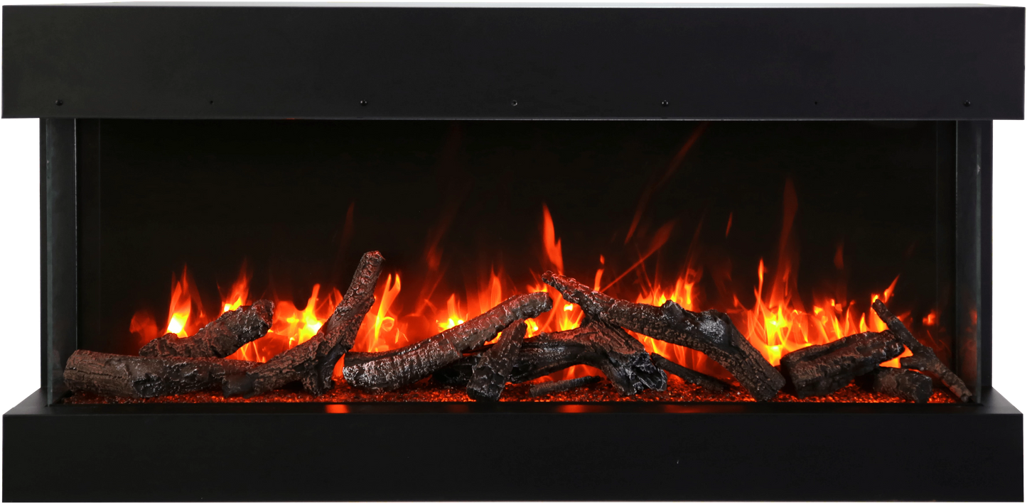 Amantii 88" 3 Sided Linear Electric Fireplace 88-TRV-XT-XL