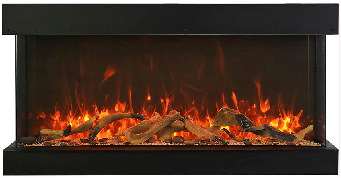 Amantii 88" 3 Sided Linear Electric Fireplace 88-TRV-XT-XL