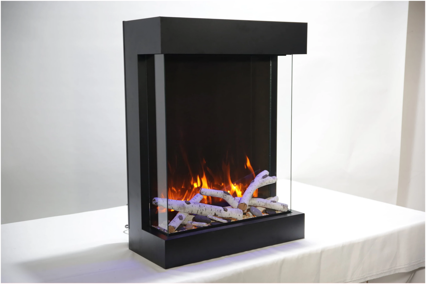 Amantii Cube 3 Sided Electric Fireplace CUBE-2025WM