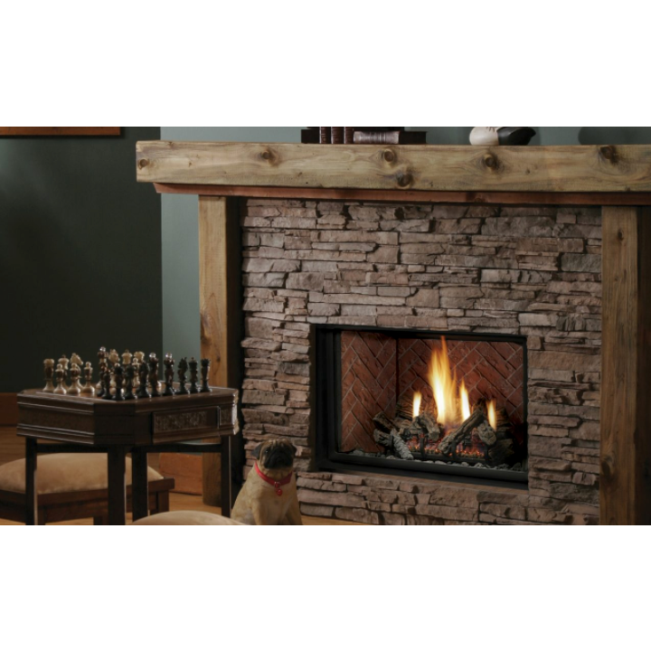 Marquis Solace II 42" Zero Clearance Direct Vent Tempered Glass Gas Fireplace HB4224