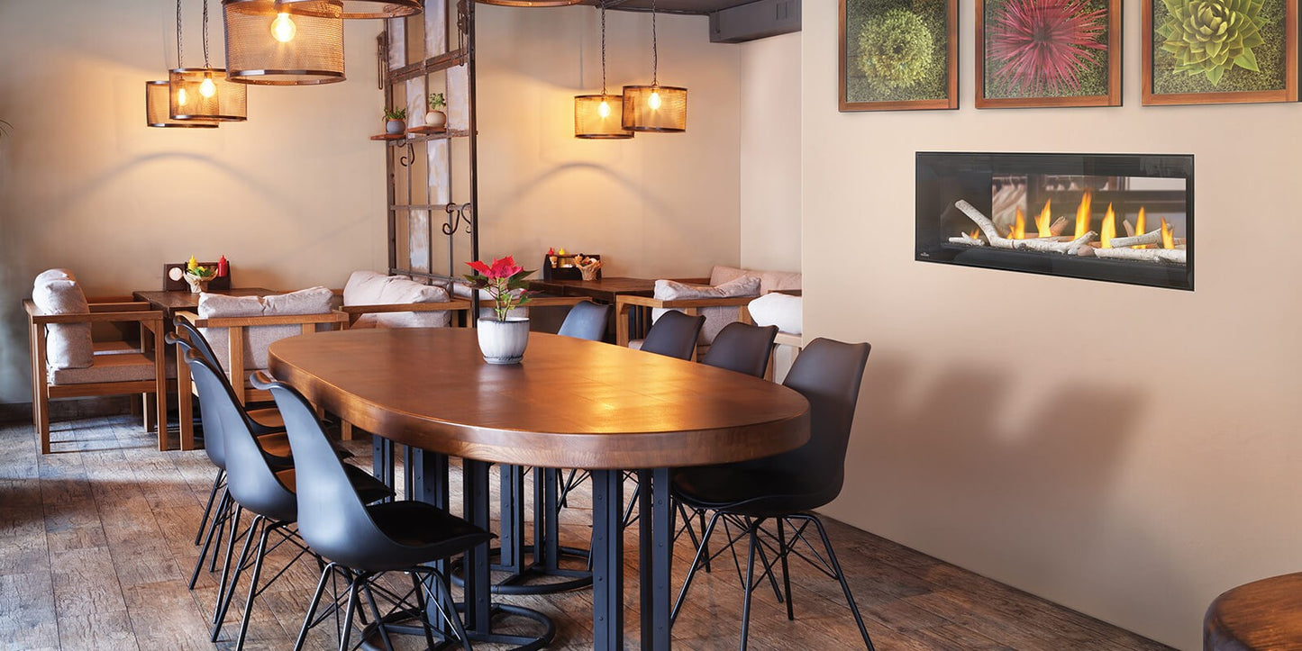 Napoleon Luxuria Series 74" See Thru Gas Fireplace LVX74N2X-1