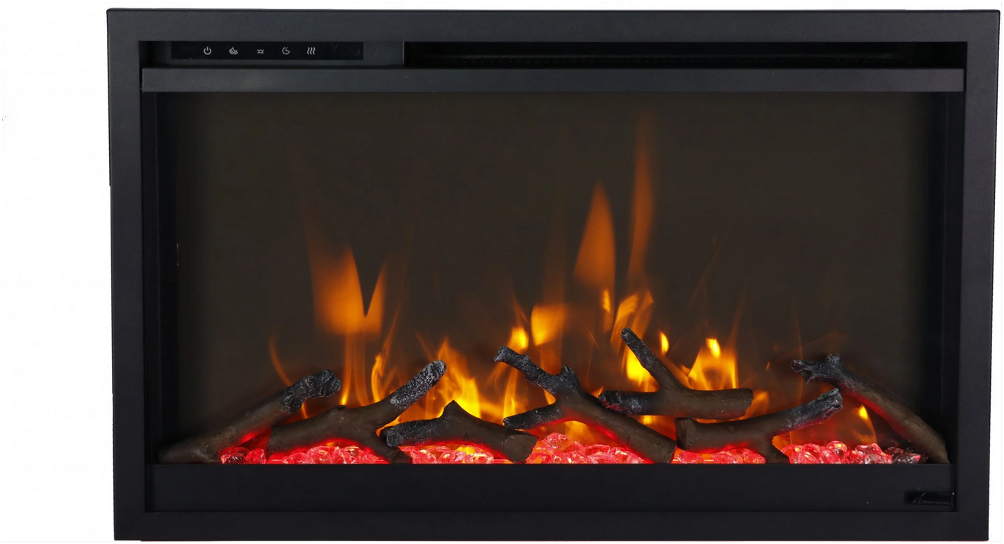 Amantii 30" Traditional Xtraslim Electric Fireplace TRD-30-XS