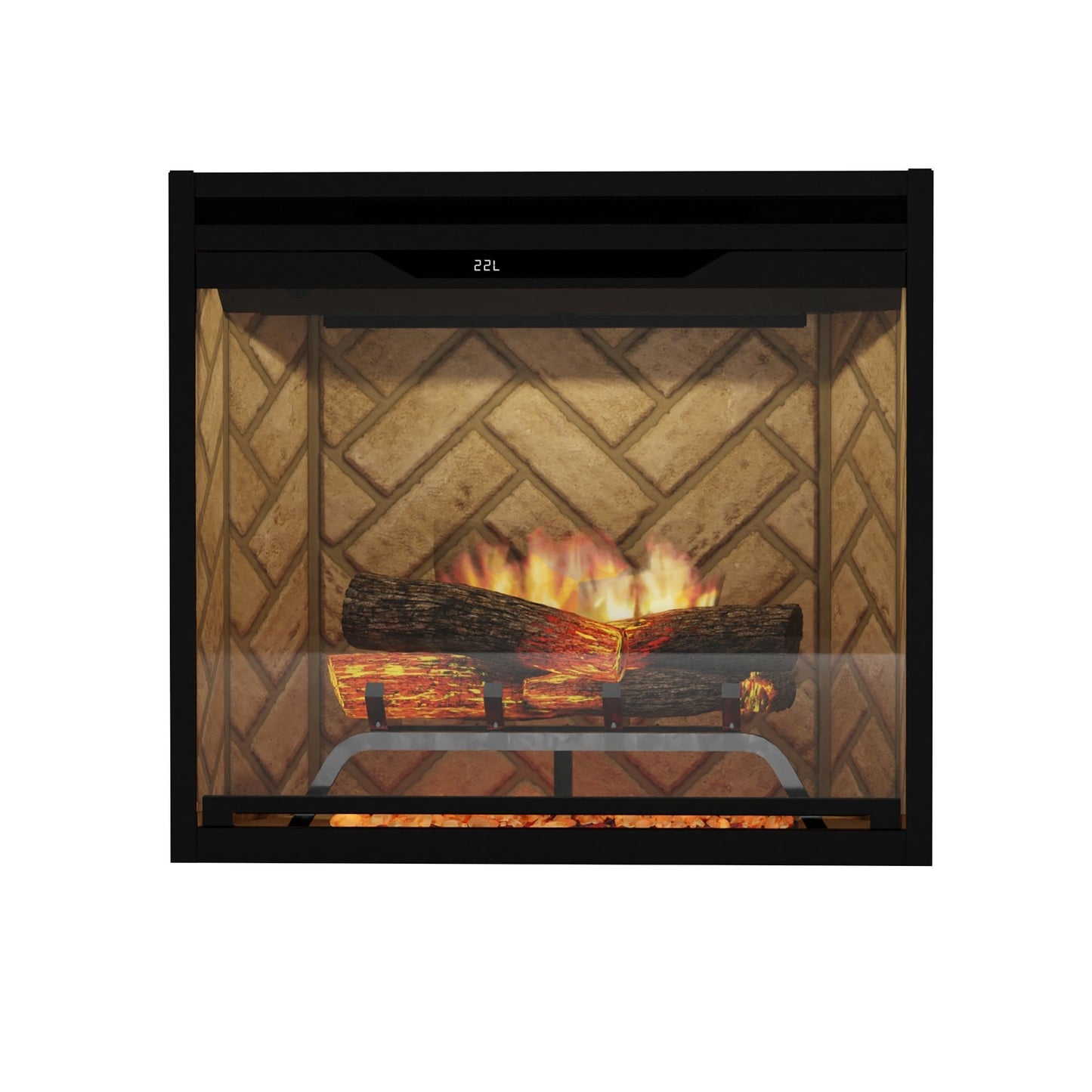 Dimplex REV24-HB Revillusion® 24" Built-In Electric Firebox with Herringbone Back 500005733