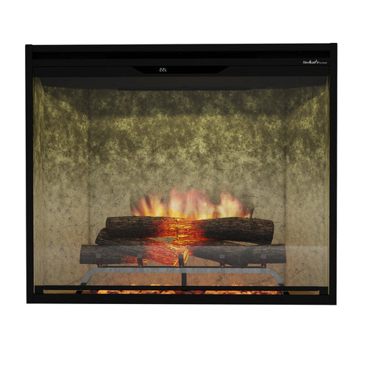 Dimplex Rev36P-WC Revillusion Portrait 36" Built-In Electric Firebox with Weathered Concrete Background 500005136