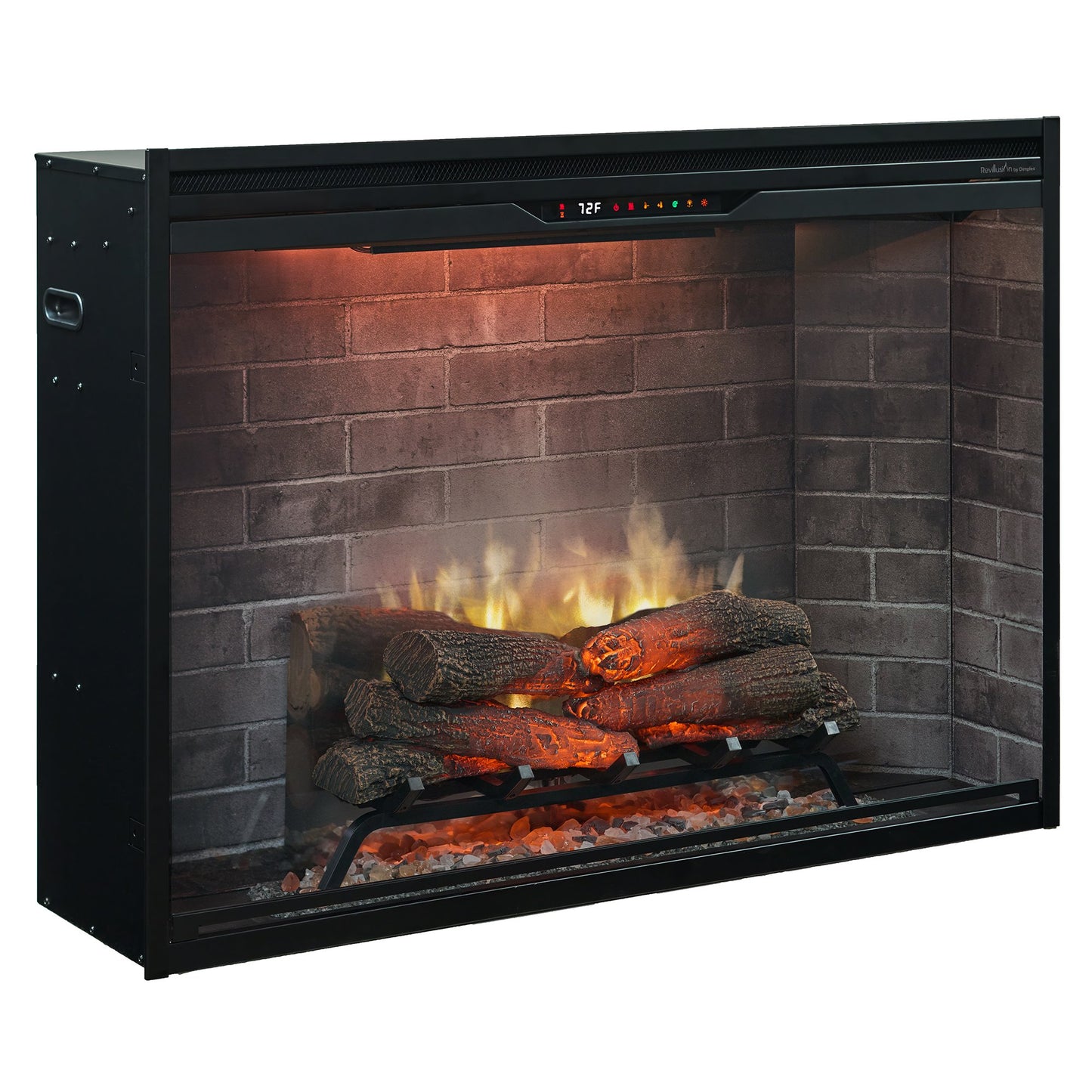 Dimplex Rev42-NB Revillusion 42" Built-In Electric Firebox with Neutral Brick Background 500005139