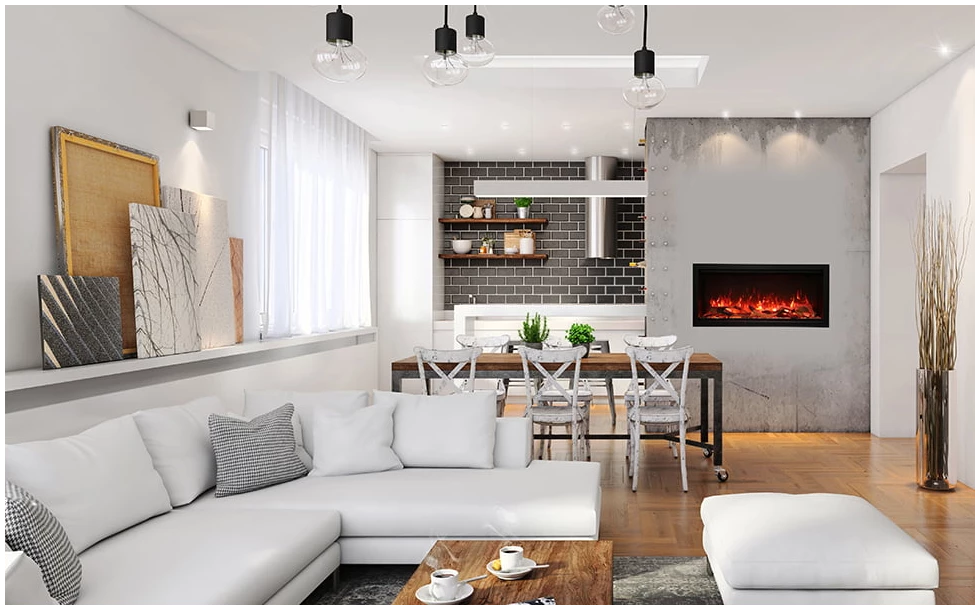 Amantii 60" Symmetry Xtra Tall Electric Fireplace SYM-60-XT