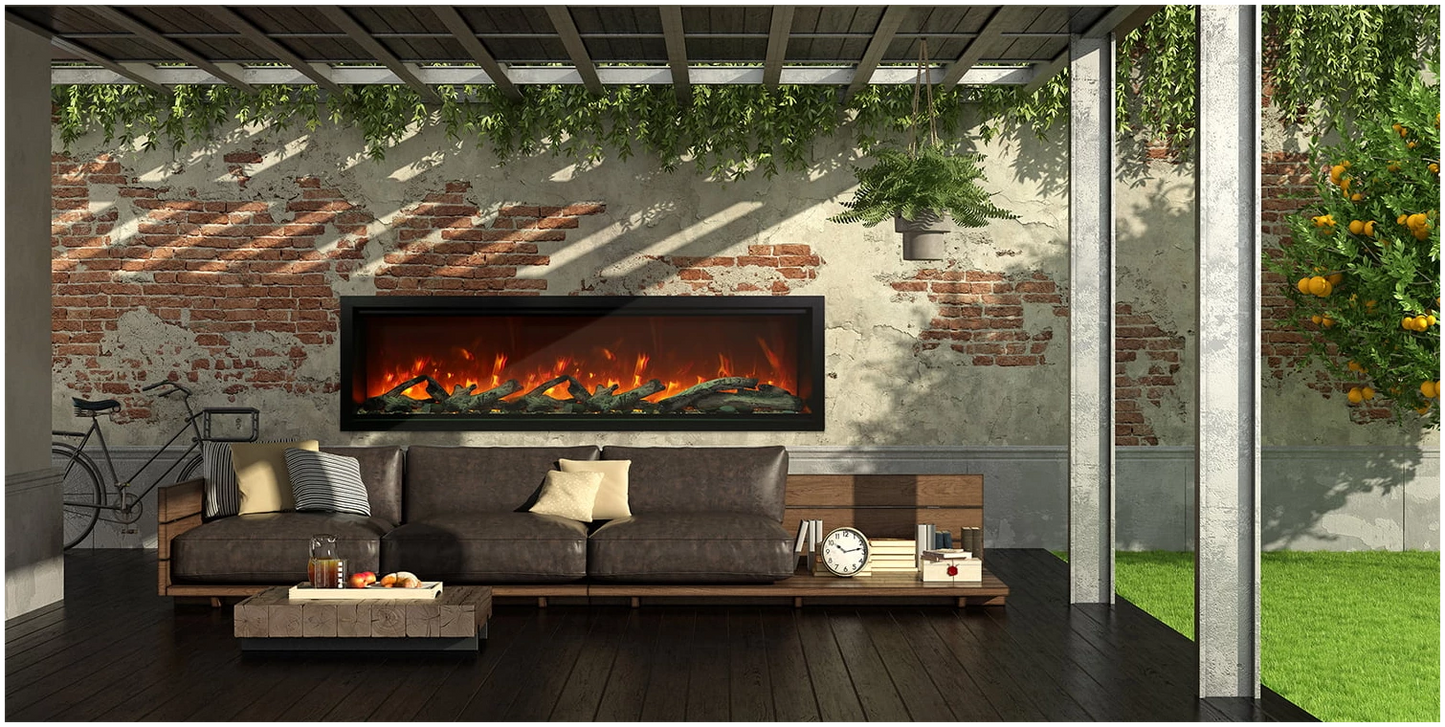 Amantii 74" Symmetry Xtra Tall Electric Fireplace SYM-74-XT