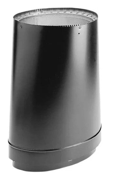 DuraVent 6" x 14.5" Double Wall Oval-to-Round Adapter DV-6DVL-ORAD