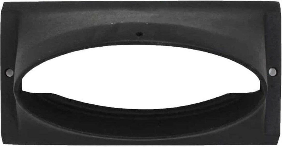Vermont Castings 8" Classic Black Oval to Round Flue Collar 0000555