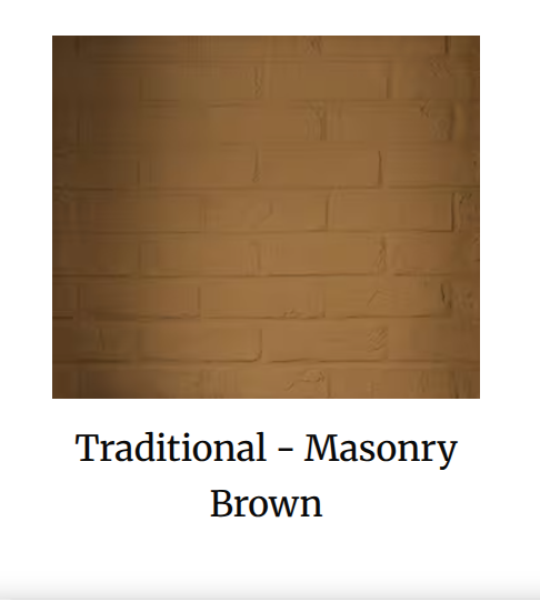 WDR2836-T-BR 36" Masonry Brown Traditional Refractory Set