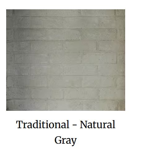 WDR2836-T-NG 36" Natural Gray Traditional Refractory Set