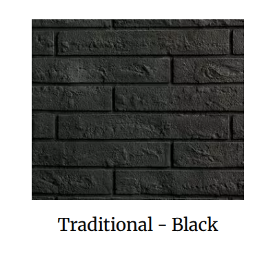 ODCOUG-36BKTR 36" Courtyard Outdoor Fireplace, Black Traditional Refractory