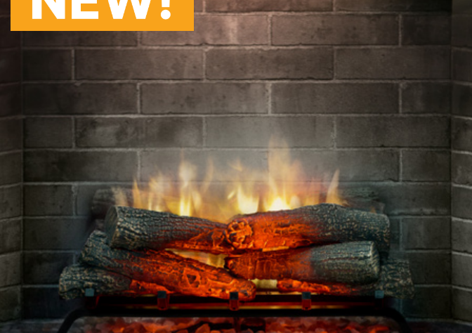 Dimplex REV24-HB Revillusion® 24" Built-In Electric Firebox with Herringbone Back 500005733