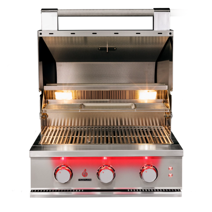 True Flame 25" Built in Stainless Steel Gas Grill w/ Lights TF25