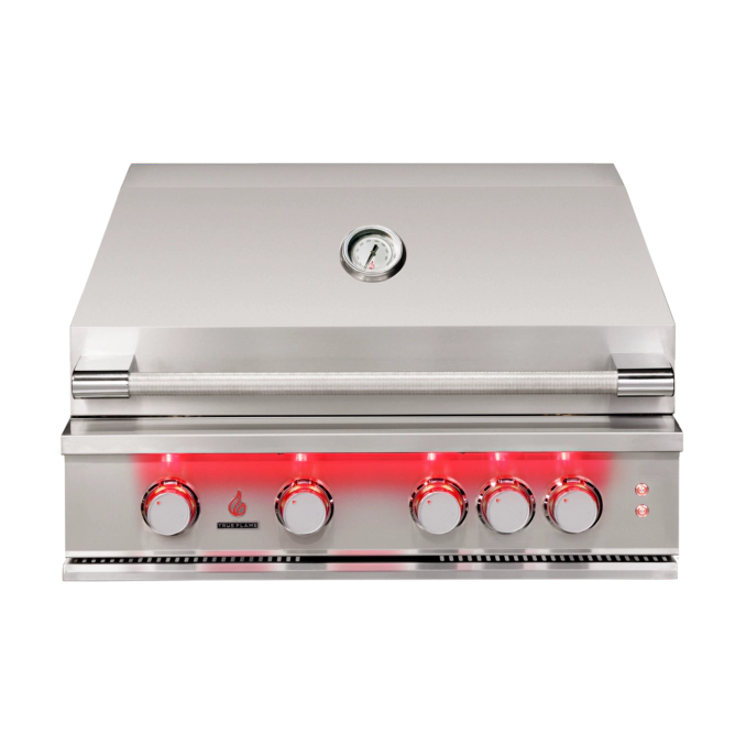 True Flame 32" Built in Stainless Steel Gas Grill w/ Lights TF32