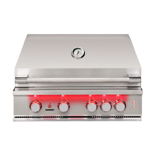 True Flame 32" Built in Stainless Steel Gas Grill w/ Lights TF32