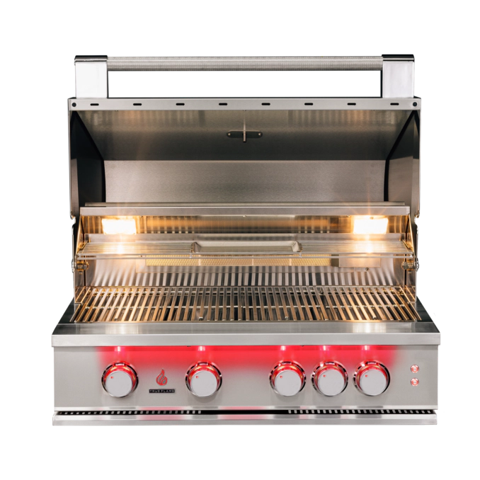 True Flame 32" Built in Stainless Steel Gas Grill w/ Lights TF32