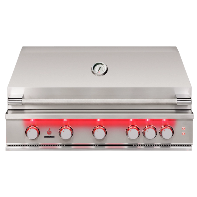 True Flame 40" Built in Stainless Steel Gas Grill w/ Lights TF40