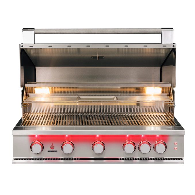 True Flame 40" Built in Stainless Steel Gas Grill w/ Lights TF40