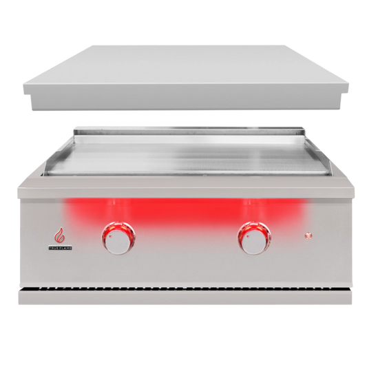True Flame 30" Built in Stainless Steel Gas Griddle TFG30