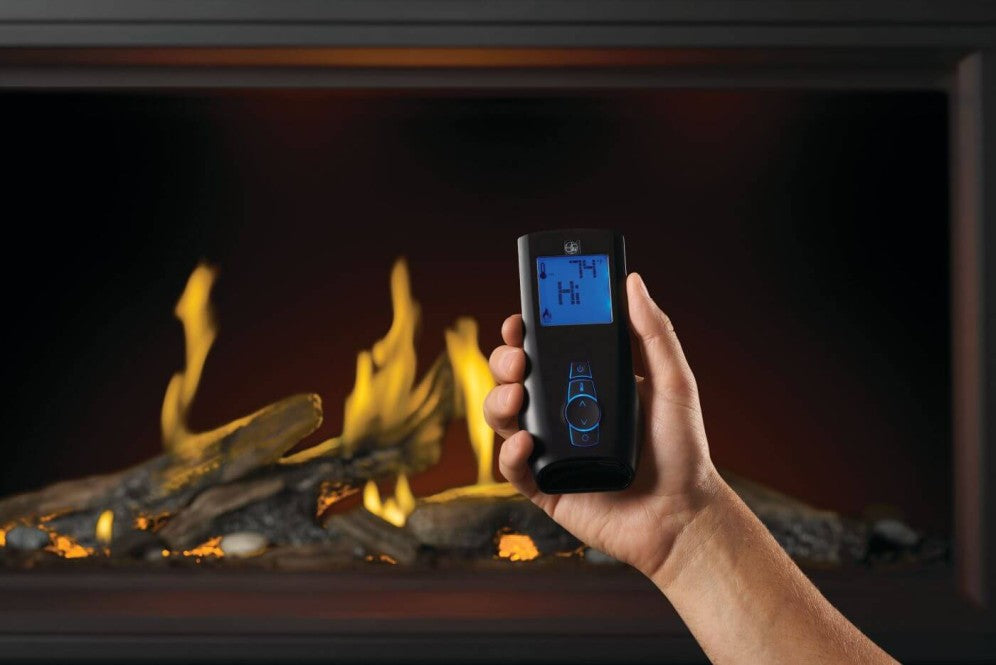 Napoleon 62" Tall Linear Vector See-Through Gas Fireplace w/ Luminous Log Set TLV62LN2