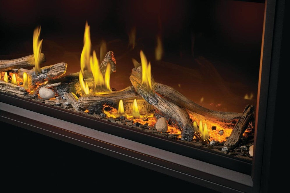 Napoleon 62" Tall Linear Vector See-Through Gas Fireplace w/ Luminous Log Set TLV62LN2