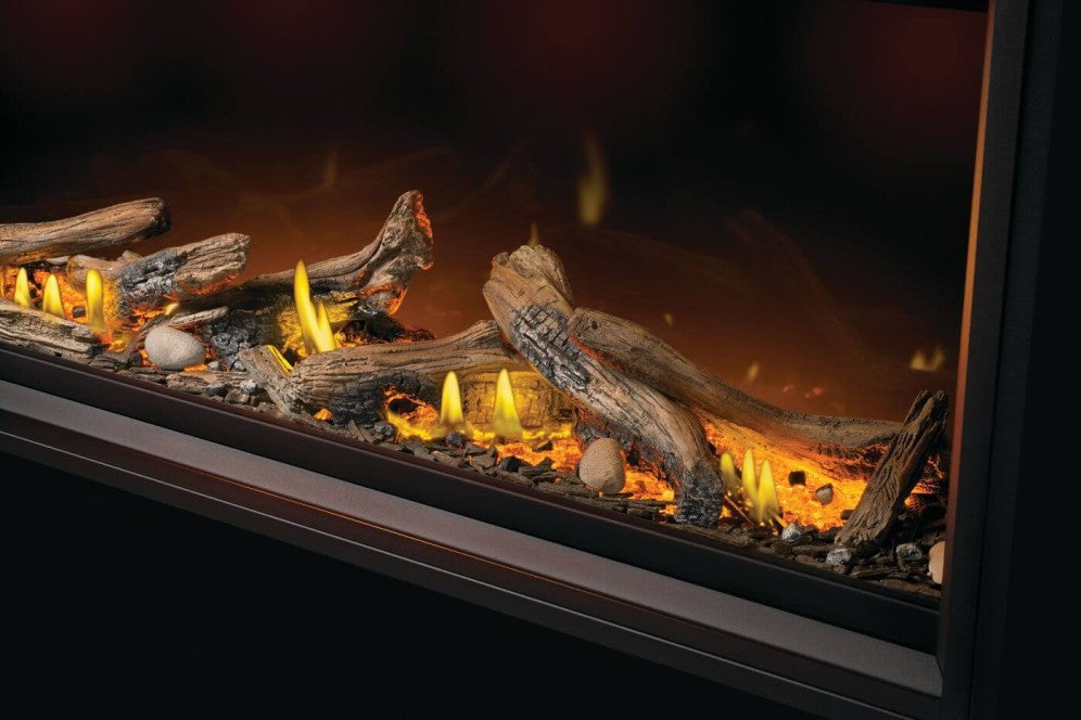 Napoleon 62" Tall Linear Vector See-Through Gas Fireplace w/ Luminous Log Set TLV62LN2